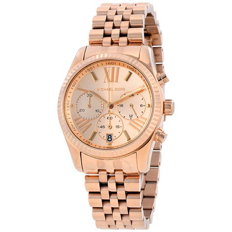 michael kors lexington rose gold watch mk5569|Michael Kors Lexington Chronograph Rose Dial Ladies Watch .